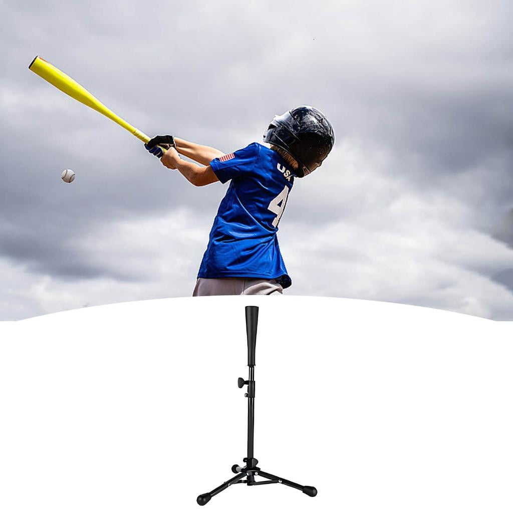 Osdhezcn Durability Baseball Training Tees With 3 Reinforced Ground Stakes Tripods Base And Quick Setups For Youth Player