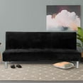 thumbnail image 2 of Solid Sofa Bed Cover Folding Armless Elastic Fabric Futon All-inclusive Cover, 2 of 9