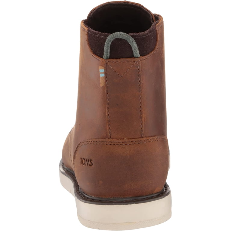 Toms Hillside Brown Leather Lace Up Waterproof Lightweight  display picture 1