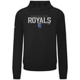 thumbnail image 2 of Men's Levelwear  Black Kansas City Royals Mandate Carve Tri-Blend Hoodie, 2 of 3