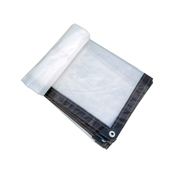 Bâche imperméable transparente résistante avec œillets bords renforcés PE  anti-poussière 