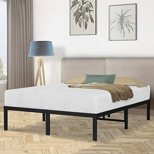 Olee Sleep 14 Inch Dura Metal Steel Slate Bed Frame T2000 Queen 14bf08q Walmart Canada
