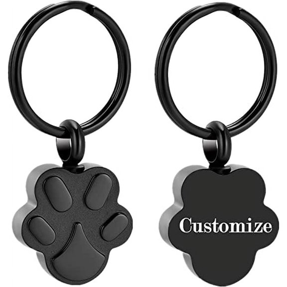 Pet Cremation Ash Urn Keychain Pet Ashes Cremation Jewelry for Dog Cat Keepsake Urn Keyring Ash Holder