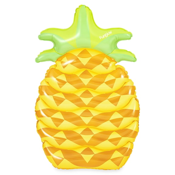 Funsicle 6ft Hot Tropics Inflatable Pool Lounge, Pineapple Design, Yellow, Age 9 and up