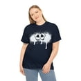 thumbnail image 4 of Funny smiley face graphic tee Cheshire Cat face Unisex Heavy Cotton Tee, 4 of 9