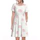 thumbnail image 1 of Easygdp Cute Pigs para Vestido Transpirable de Mujer, Vestido Suelto de Manga Corta con Pliegues y Bolsillos para el Verano, 1 of 6