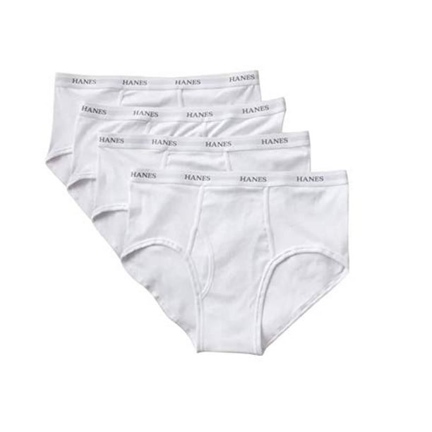 Hanes Men's Big Briefs Sizes (Pack Of 4) White