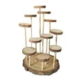 thumbnail image 4 of MERIGLARE Wood Display Riser Home Decor Storage Shelf for Cosmetic Accessories Perfume 11 Platforms, 4 of 9