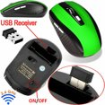 thumbnail image 2 of Inteprter Ratón inalámbrico de 1600DPI para ordenador, receptor USB óptico de 2,4G, ratón programable ergonómico para jugadores de PC y portátiles Juegos de teclado y mouse para computadora azul, 2 of 6