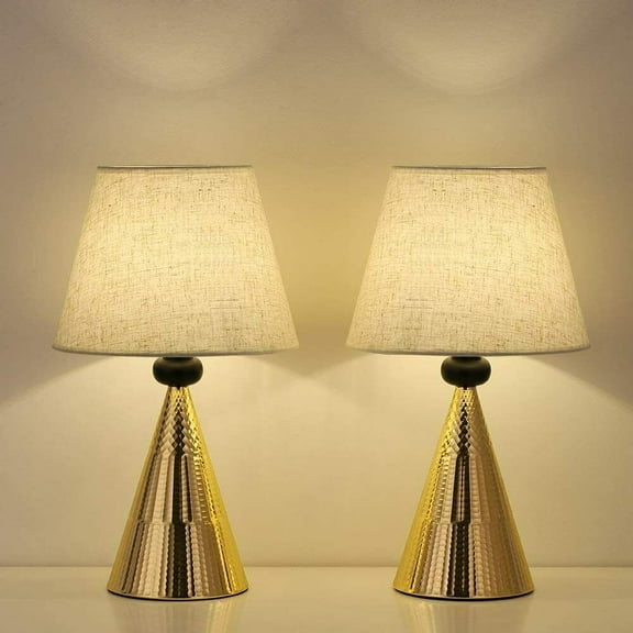 Set of 2 Modern Nightstand Lamp Table Lights Bedside Lamps for Bedroom