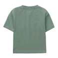 thumbnail image 3 of MIASHUI Boys Summer Tracksuit Outfits Solid Color Short Sleeve Shirts Shorts Outfits,Army Green,2-3 Years, 3 of 9