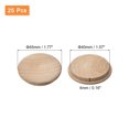 thumbnail image 2 of Wood Plugs, 25 Pack 45 x 40 mm - Beech Wood Button Top Plugs, Screw Hole Covers for Stair Chair Craft Furniture, 2 of 6