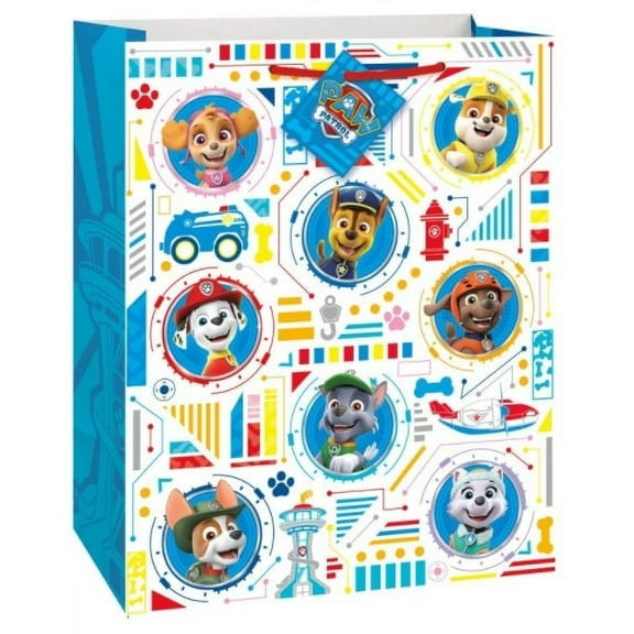 Unique Paw Patrol Birthday Gift Bag, Multicolor
