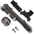 thumbnail image 4 of Mini bomba de bicicleta con manómetro [120 PSI], bomba de bola con aguja, kit de parche sin pegamento, cubiertas de válvulas de ciclo y soporte de marco para válvulas Presta y Schrader, 4 of 4