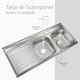thumbnail image 5 of Kit Fregadero Tarja De Doble Tina Sobreponer Escurridor Lado Izquierdo SOLVEX PRO-KIT, 5 of 8