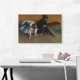 thumbnail image 2 of ARTCANVAS Waiting 1882 Canvas Art Print by Edgar Degas - Size: 26" x 18" (0.75" Deep), 2 of 9