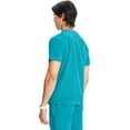 thumbnail image 4 of Infinity Men's Partial Zip V-Neck Scrub Top with Rib-Knit Side Panels Two Zip Front Chest Pocket and 1 Welt Pockets - IN702A,, 4 of 7