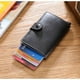 thumbnail image 3 of Cartera con Protección RFID NFC Negra Tarjetero 5 Tarjetas (Piel Genuina) Negro, 3 of 5
