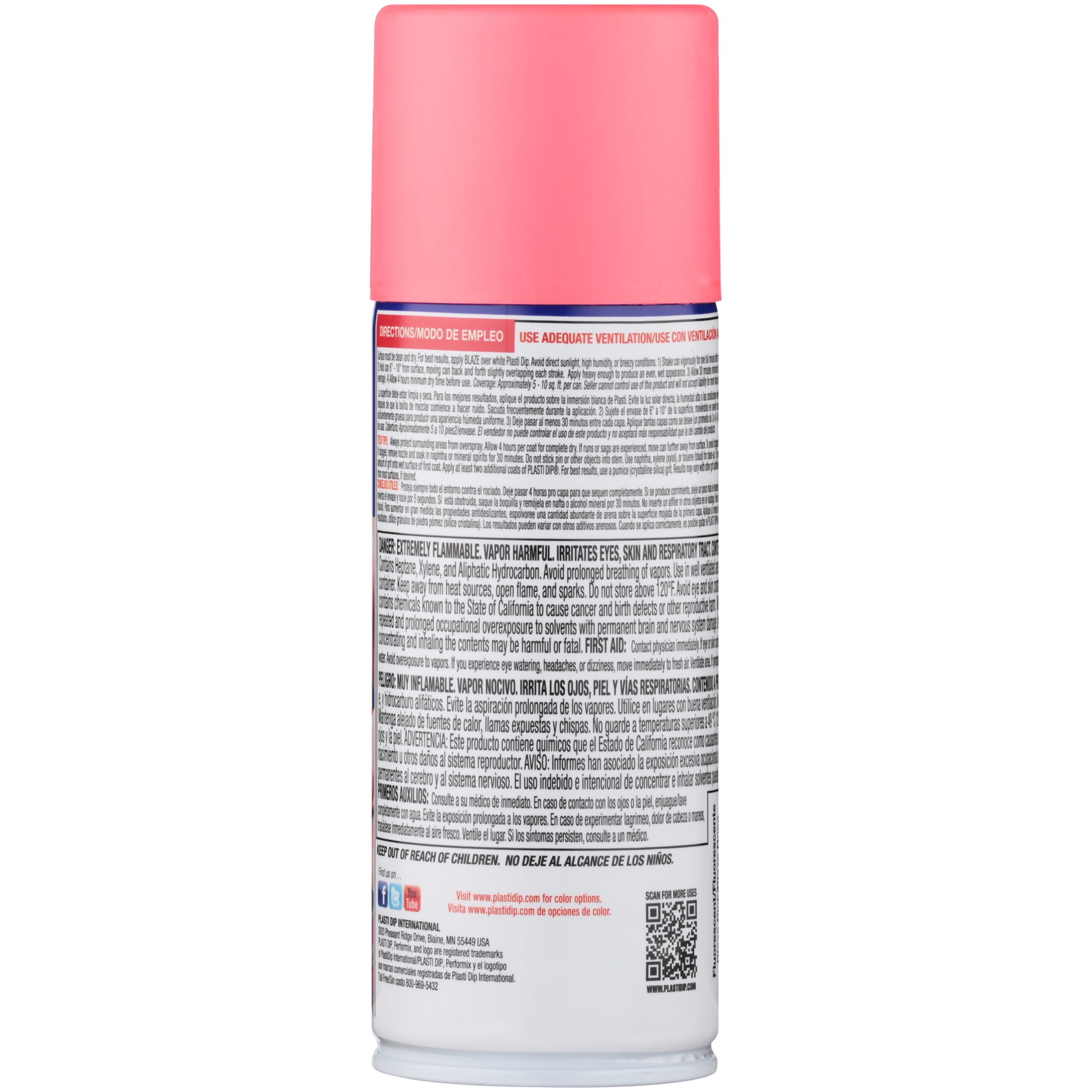 Plasti Dip Blaze Pink Neon Removable Rubber Coating Spray, 11 oz Aerosol, Single Can (1-Pack)