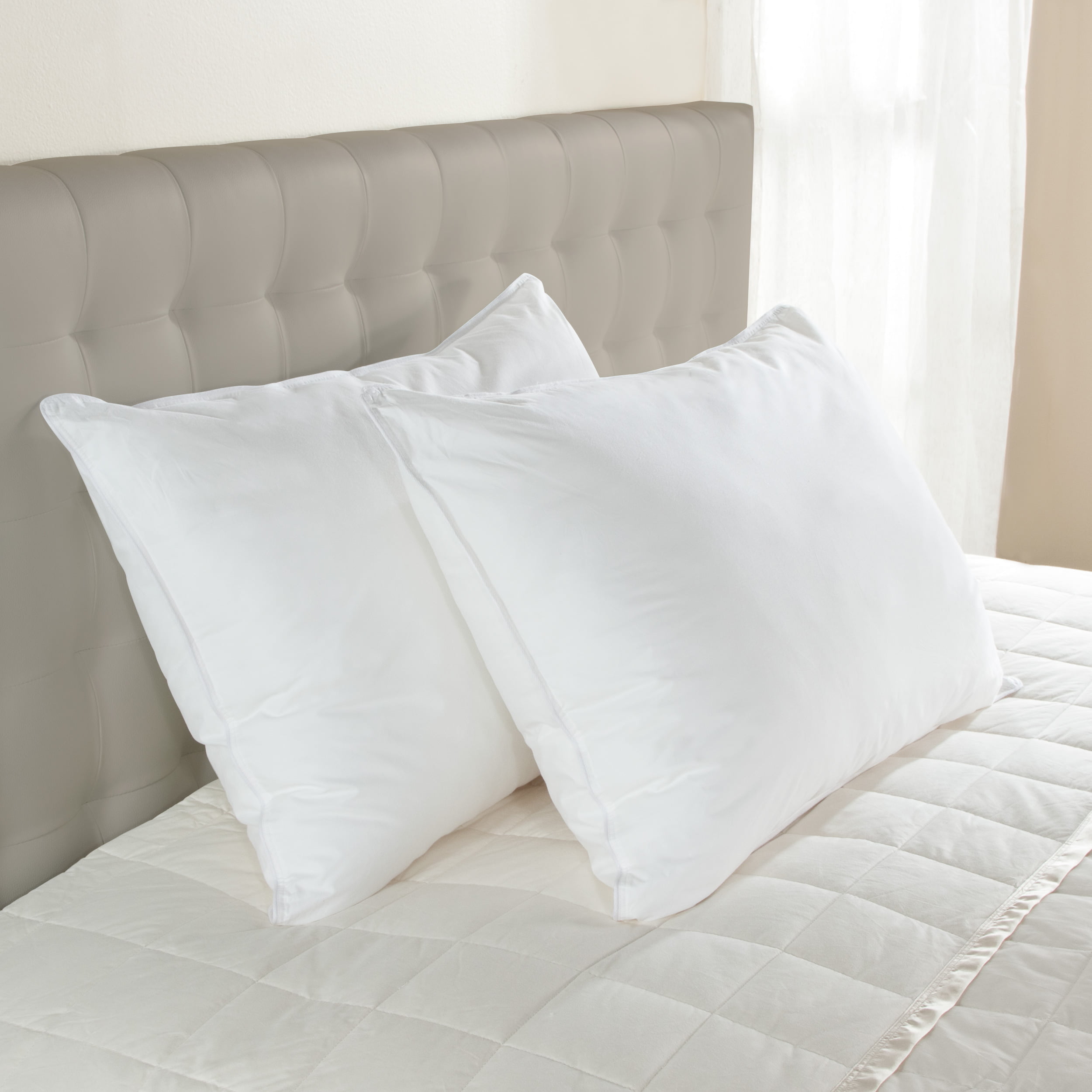 Details about   Set of 2 Queen/Standard Bed Pillows for Sleeping Luxury Plush Down Alternative 