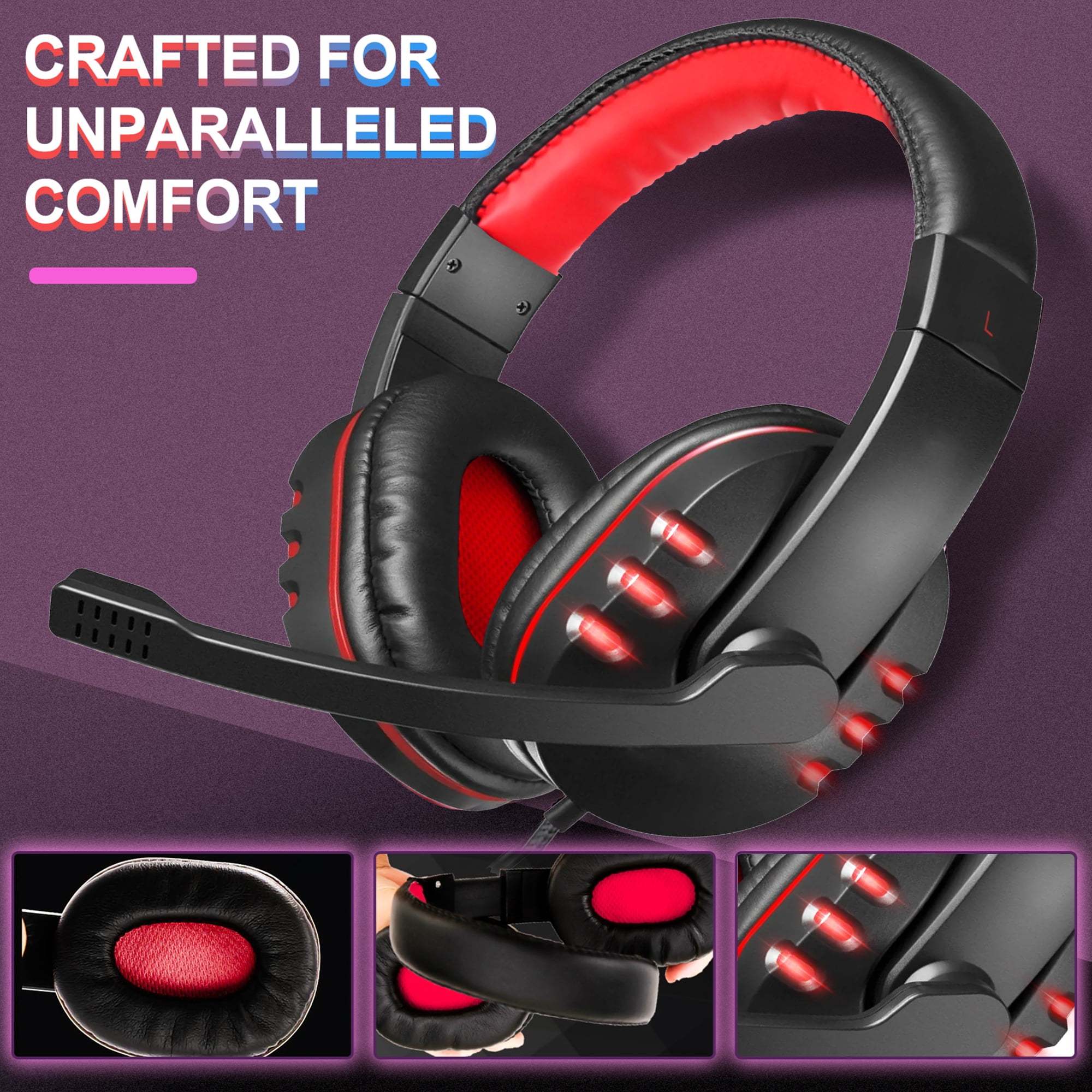 Wireless Gaming Headset With Microphone For Pc Ps4 - Temu