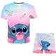 thumbnail image 2 of Traje de punto de Disney para bebé, conjunto de ropa informal de verano, Top corto, 2 uds., conjunto de ropa de bebé para niño, trajes de punto para niño Clot4T Gao Jinjia LED, 2 of 2