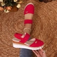 thumbnail image 5 of Orthopedic Sandals With Arch Support For Women Wedge 2026 Summer Casual Closed Toe Espadrilles Low Heel Sandals Dressy Comfortable Walking Ankle Strap Wide Width Sandal, 44, 5 of 7