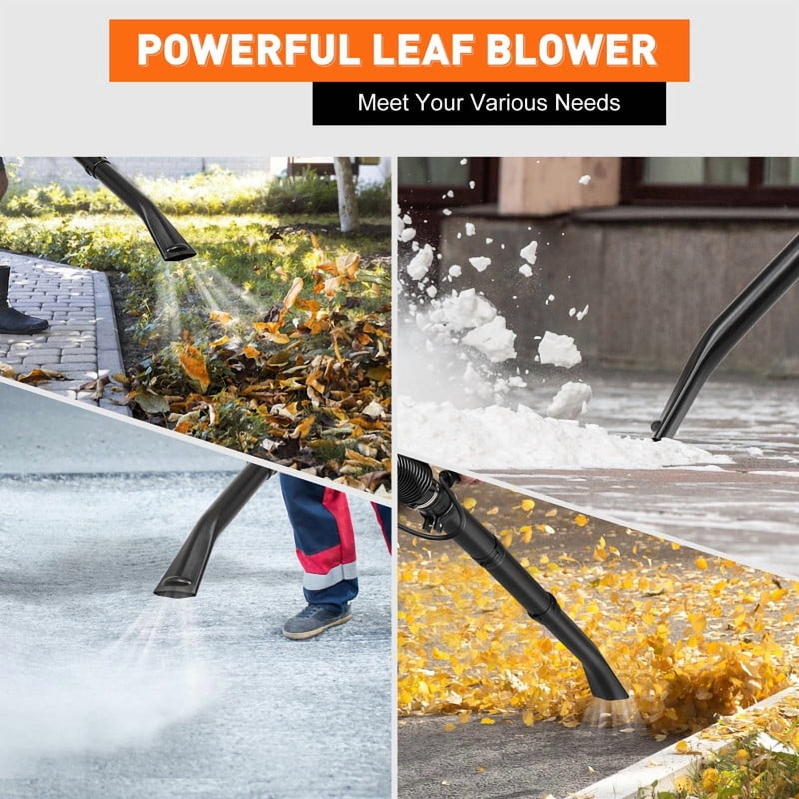 Gas Powered Backpack Leaf Blower – 63CC 2-Cycle Engine, 665CFM & 205MPH for Heavy Duty Commercial Lawn Care, Wet Leaf & Debris Removal