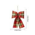 thumbnail image 3 of LSLJS Christmas Bows Plaid Ribbon Rustic Crafts Christmas Tree Bows for Garland Wreath Wrapping Xmas Tree Gift Party DIY, Christmas Decorations, 3 of 6