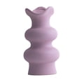thumbnail image 2 of Jarrón de cerámica, jarrón decorativo, jarrón de flores secas, jarrón sencillo bohemio elegante, Violeta 16cm, 2 of 9