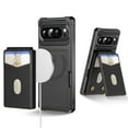 thumbnail image 2 of ELEHOLD Wallet Case for Google Pixel 9 / 9 Pro, 2-in-1 Magnetic Leather Phone Case with RFID Blocking Card Holder Detachable Wallet ,Strong Magnetic Wireless Charging Compatible ,Black, 2 of 8