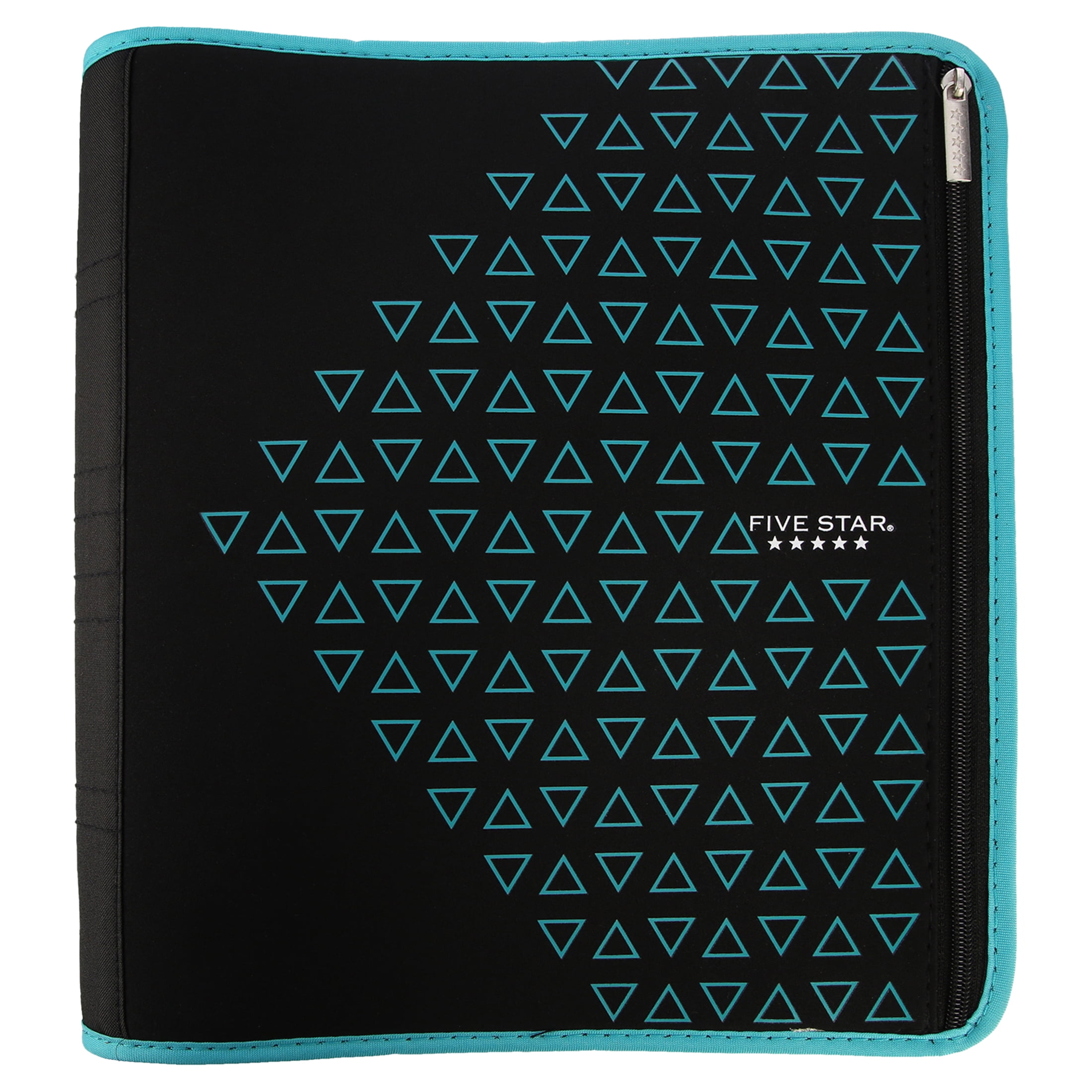 Five Star Xpanz 2" Zipper Binder, 380 Sheet, Round Rings, Teal (28090HZ9)