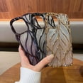 thumbnail image 4 of Funda de lujo con hojas galvanizadas para iPhone 15, 16 Pro Max, 15 Plus, 14 Pro, 13, 12, funda de silicona suave con purpurina y colores degradados deslumbrantes, 4 of 5