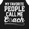 thumbnail image 3 of Instant Message - My Favorite People Call Me Coach - Men's Jersey Tank Top, 3 of 6