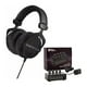 thumbnail image 1 of beyerdynamic DT 990 PRO Auriculares de estudio de 250 ohmios (Ninja Black, edición limitada) con amplificador de auriculares de 4 canales (2 artículos), 1 of 5