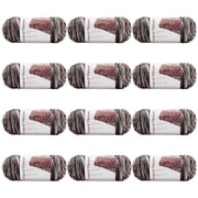 Loops & Threads Soft Classic Multi Yarn - Multicolor Yarn for Knitting, Crochet, Weaving, Arts & Crafts - Granite, Bulk 12 Pack