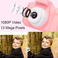 thumbnail image 3 of Mini cámara digital para niños de 8/13 megapíxeles con visión dual, pantalla LCD de 2,0 pulgadas/1080P HD, ideal como regalo, 3 of 8