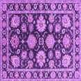 thumbnail image 1 of Ahgly Company Indoor Square Oriental Purple Traditional Area Rugs, 8' Square, 1 of 4