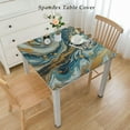 thumbnail image 2 of HAOXIT Wipeable Table Cloth Cover Decor Table Pad Cover for Party Dinning Room -Small White, 2 of 7