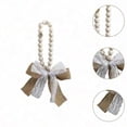 thumbnail image 3 of Rustic Beaded Wall Hanging With Linen Bow, 3 of 5