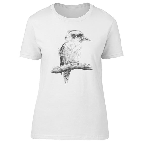Australian Kingfisher Sketch T-Shirt Women -Image by Shutterstock, Female Small
