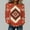 A1387 Multicolor, variant on Retro Sweatshirt for Women Tribal Pattern Graphic Print Crewneck Long Sleeve Classic Relaxed Fit Casual Cozy Pullover Southwest Bohemian Fashion Clothes