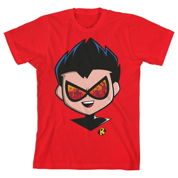 Teen Titans Robin Youth Red Graphic Tee-XS