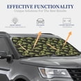 thumbnail image 4 of Balery 2 Piece Light Green Excavator Car Windshield Sun Shade|Foldable Front Windshield Shade for Car Front Window for Most Sedans SUV Truck-Large, 4 of 7
