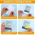 thumbnail image 3 of Yoqb 50 PCS Self-Adhesive Laminating Sheets 6 × 4 inches Clear Laminating Sheets No Machine Needed Adhesive Sheets No Heat Waterproof Lamination Sheet Paper for Business Card Photo A1017, 3 of 7