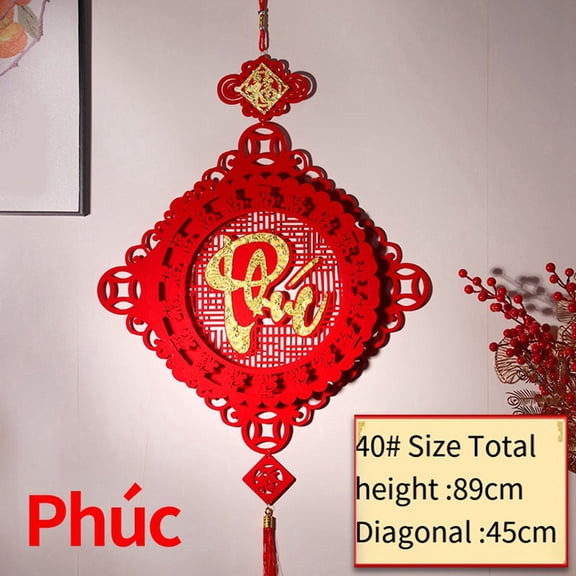 Chinese Lunar New Year Decor 2024 Vietnam Spring Festival Hanging Pendant Chinese Knot Pendant Home Decoration Style 11