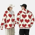 thumbnail image 4 of Lsque Love Pattern UPF 50+ Lightweight Sun Protection Men's Women's Long Sleeve Shirt, Hoodie Performance -Large, 4 of 7