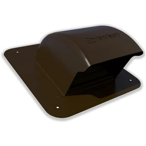 InOvate DryerJack Low Profile Roof Vent with Roof Neck (Brown)