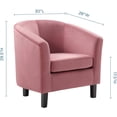 thumbnail image 3 of ZXNYH Prospect Performance Velvet Living Room Lounge Armchair in Dusty Rose, 3 of 8