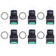 thumbnail image 1 of Interruptor de bloqueo automático 25 piezas Interruptor de botón cuadrado ABS Latón Interruptores de bloqueo automático de 8 pines con luz para equipos Electrodomésticos 16 mm 12 V(Verde), 1 of 8